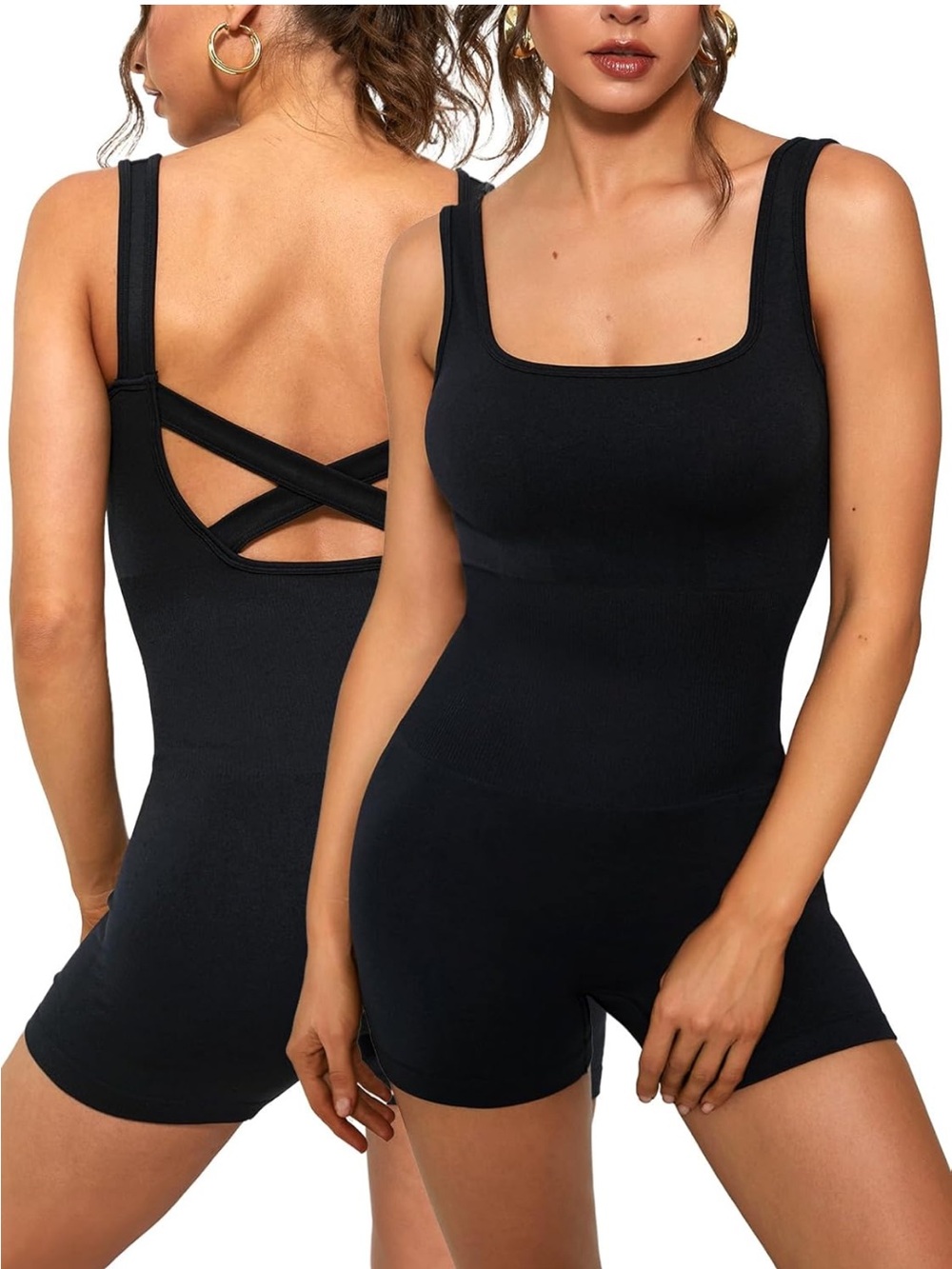 Women's Cross Back One Piece Romper